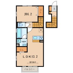 新川町駅 徒歩7分 2階の物件間取画像